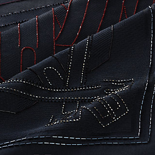 Les Sangles embroidered scarf 90 | Hermès USA